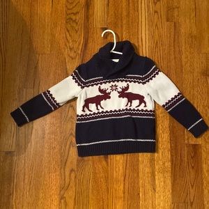 Janie and Jack Navy and White Kids Sweater